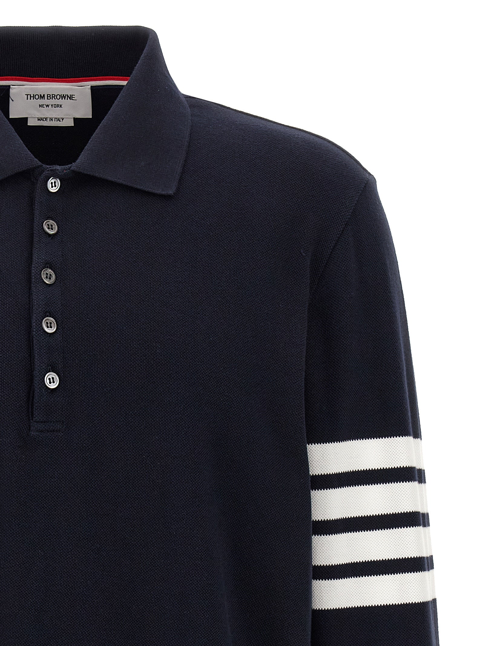 Thom Browne Blue Cotton Polo Shirt - Timeless Luxury Redefined