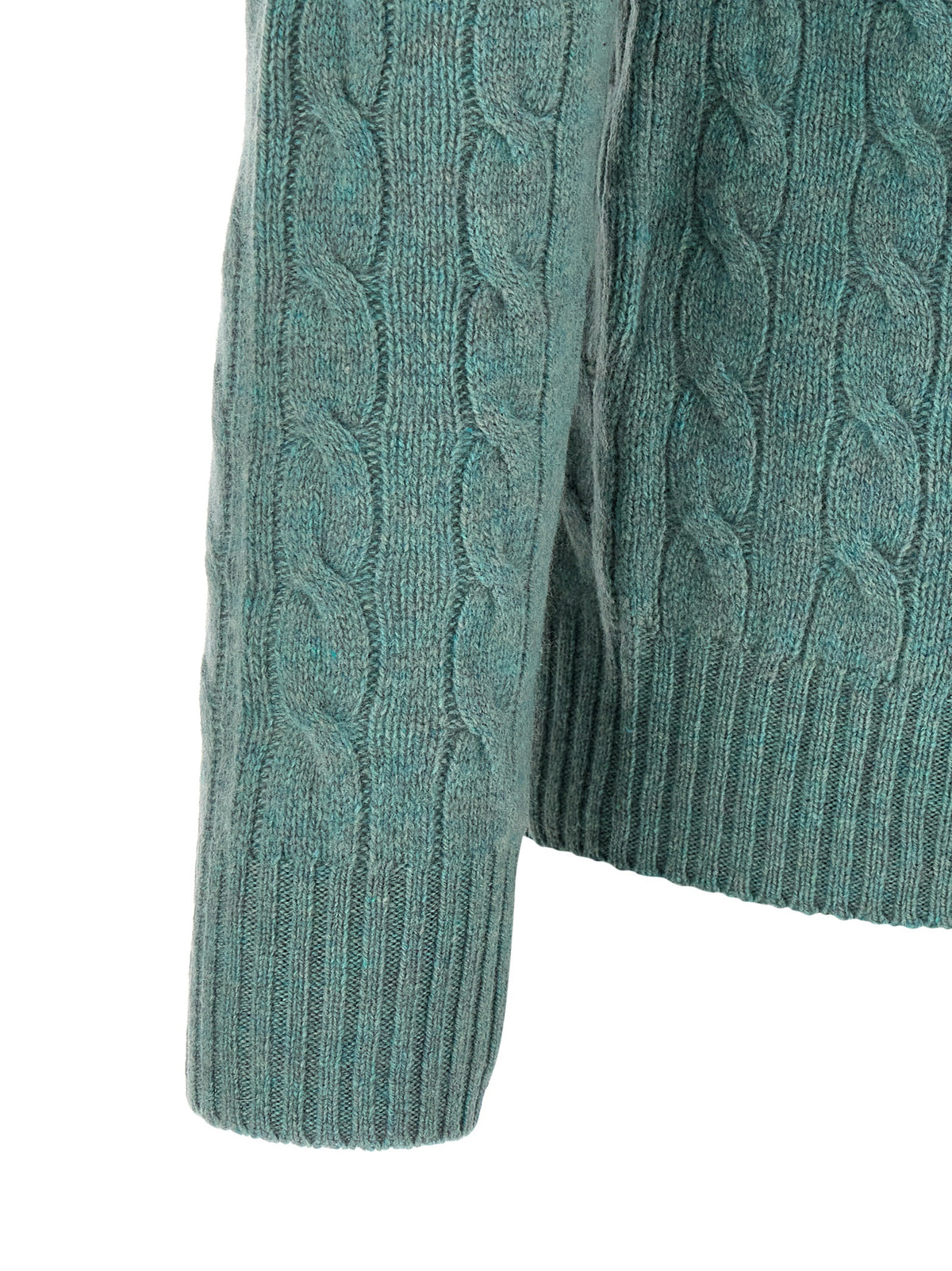 Indulge in the timeless elegance of the Polo Ralph Lauren Bicolor Wool Cardigan, crafted from a luxurious wool-cashmere blend, embodying sophistication and warmth.
