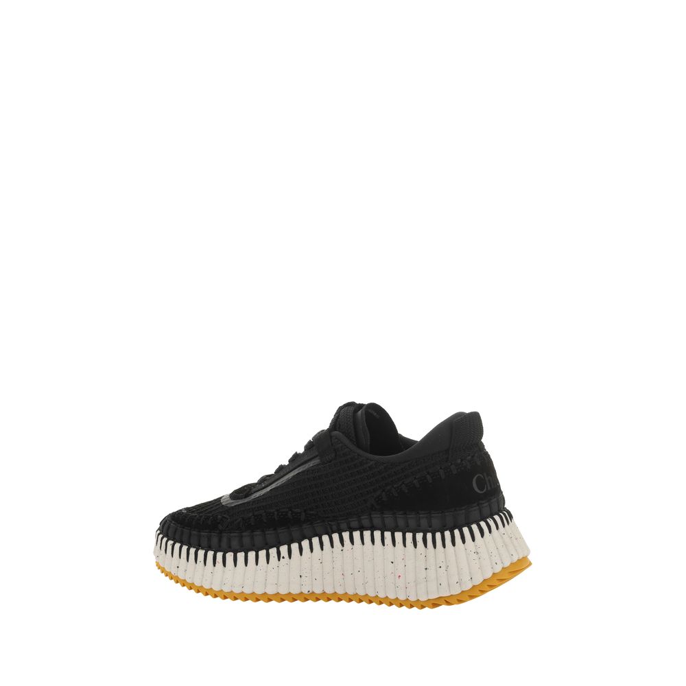 Chloé Black Nylon Athletic Sneakers - Sustainable Luxury Elegance