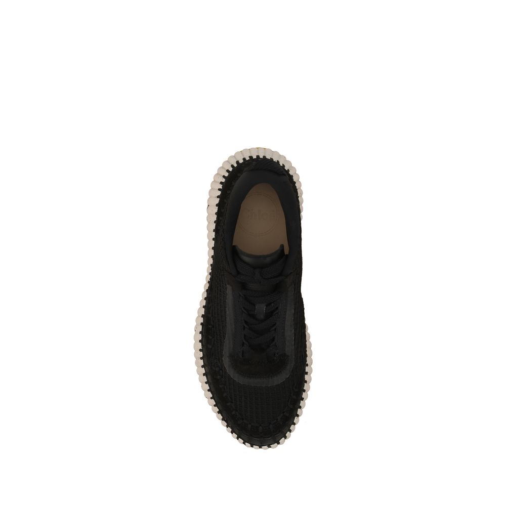 Chloé Black Nylon Athletic Sneakers - Sustainable Luxury Elegance