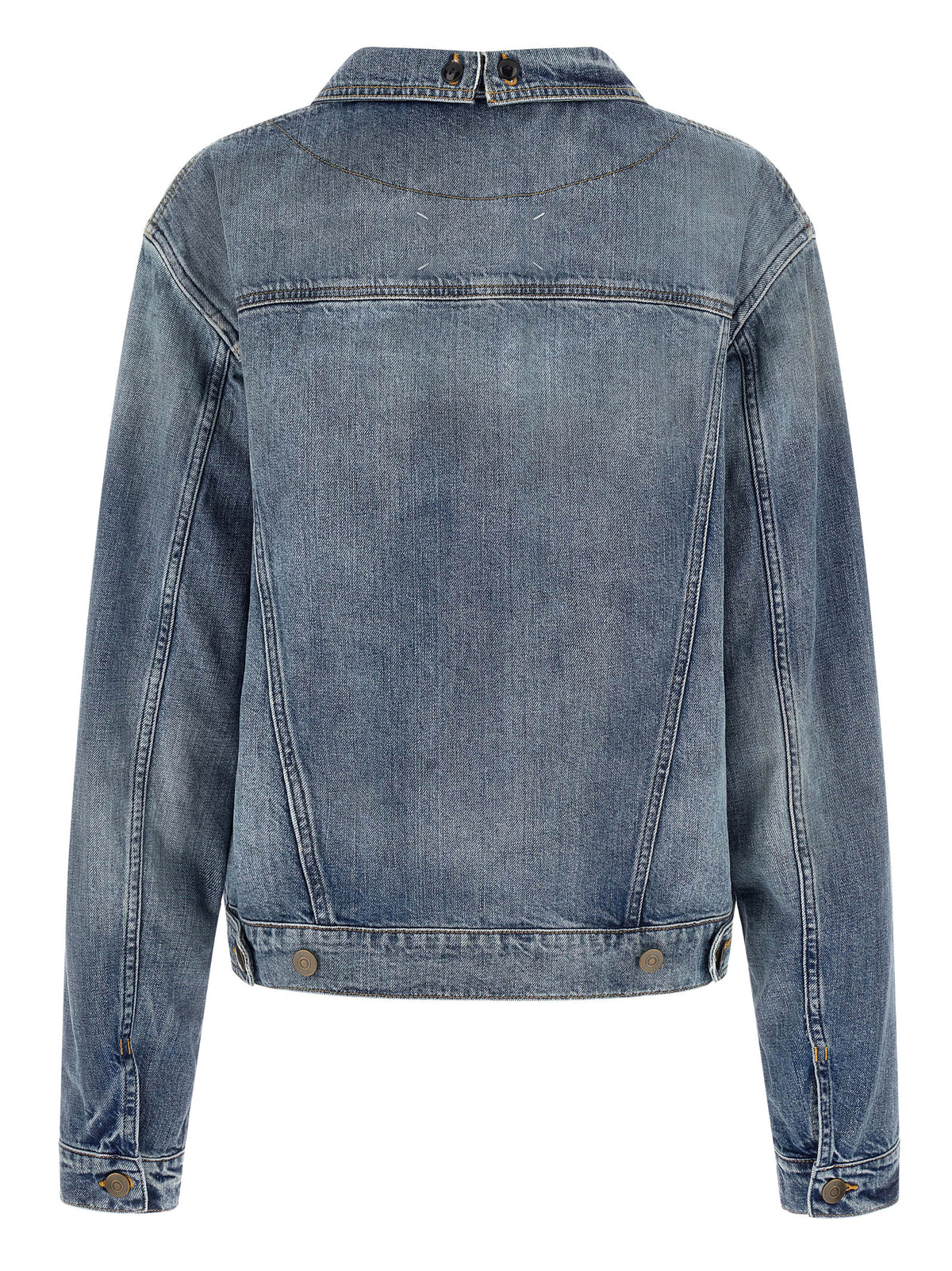 Maison Margiela Blue Cotton Denim Jacket - Timeless Luxury Chic