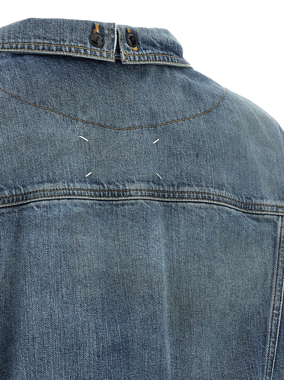Maison Margiela Blue Cotton Denim Jacket - Timeless Luxury Chic