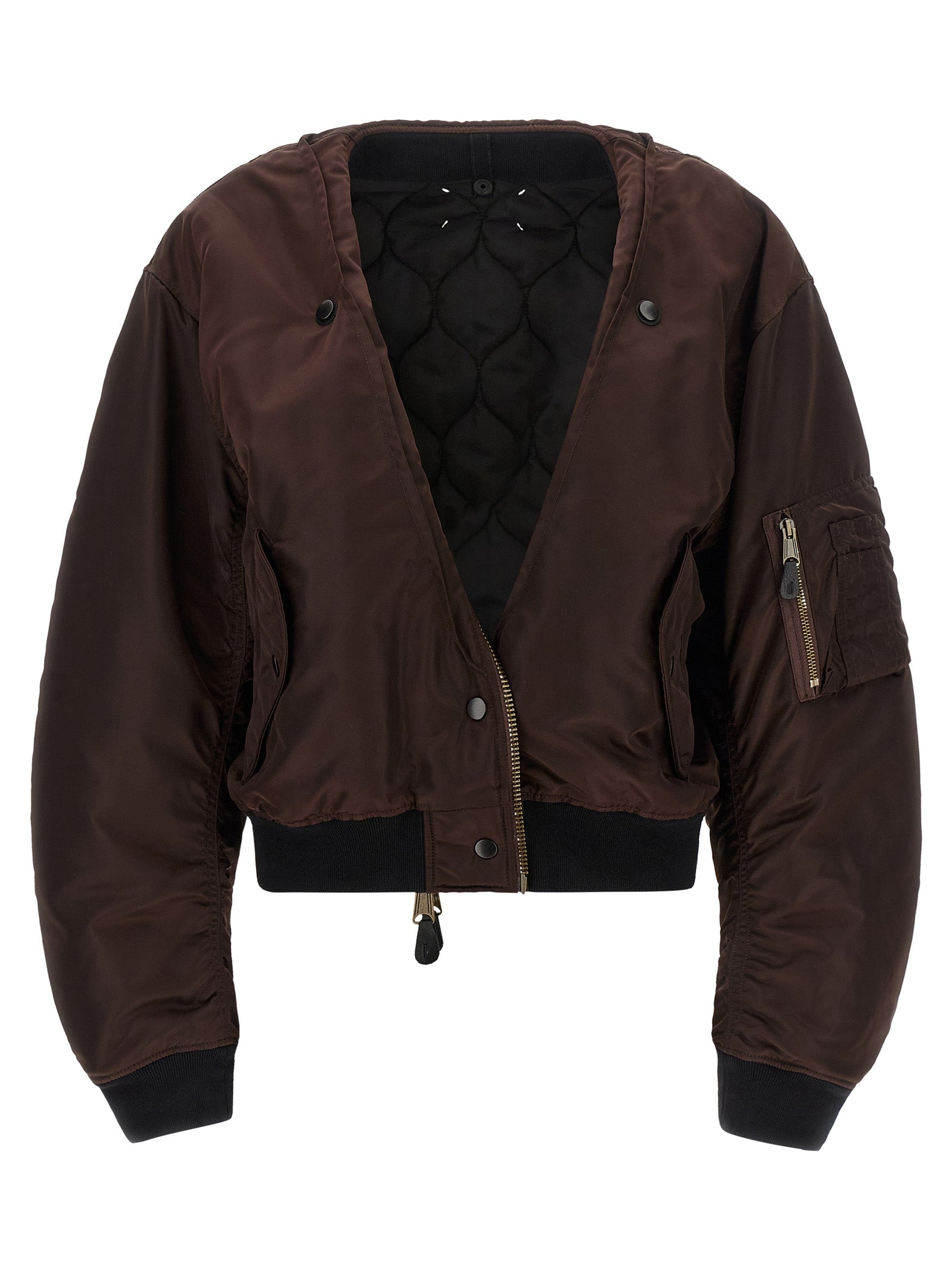 Maison Margiela Brown Polyamide Bomber