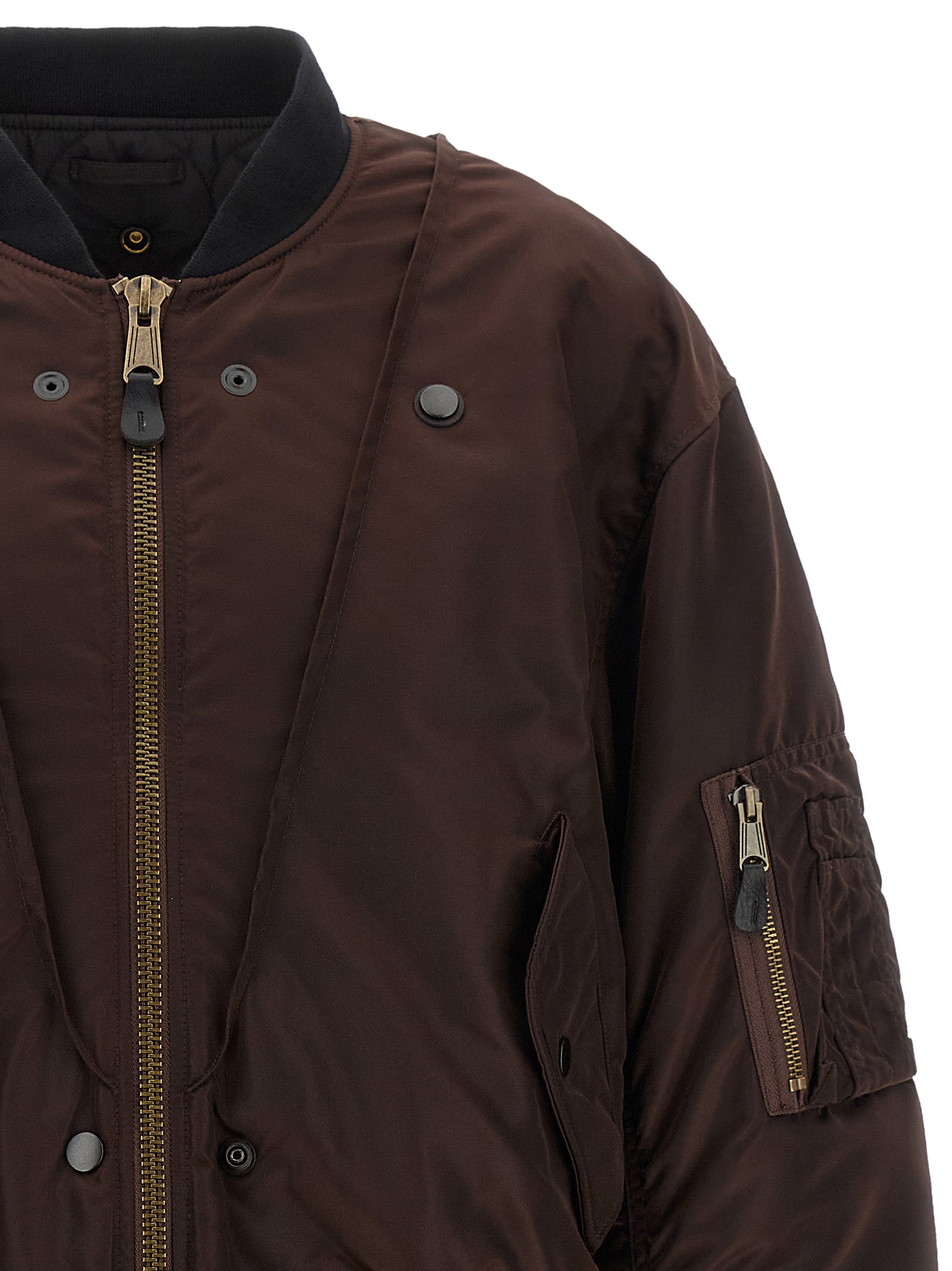 Maison Margiela Brown Polyamide Bomber