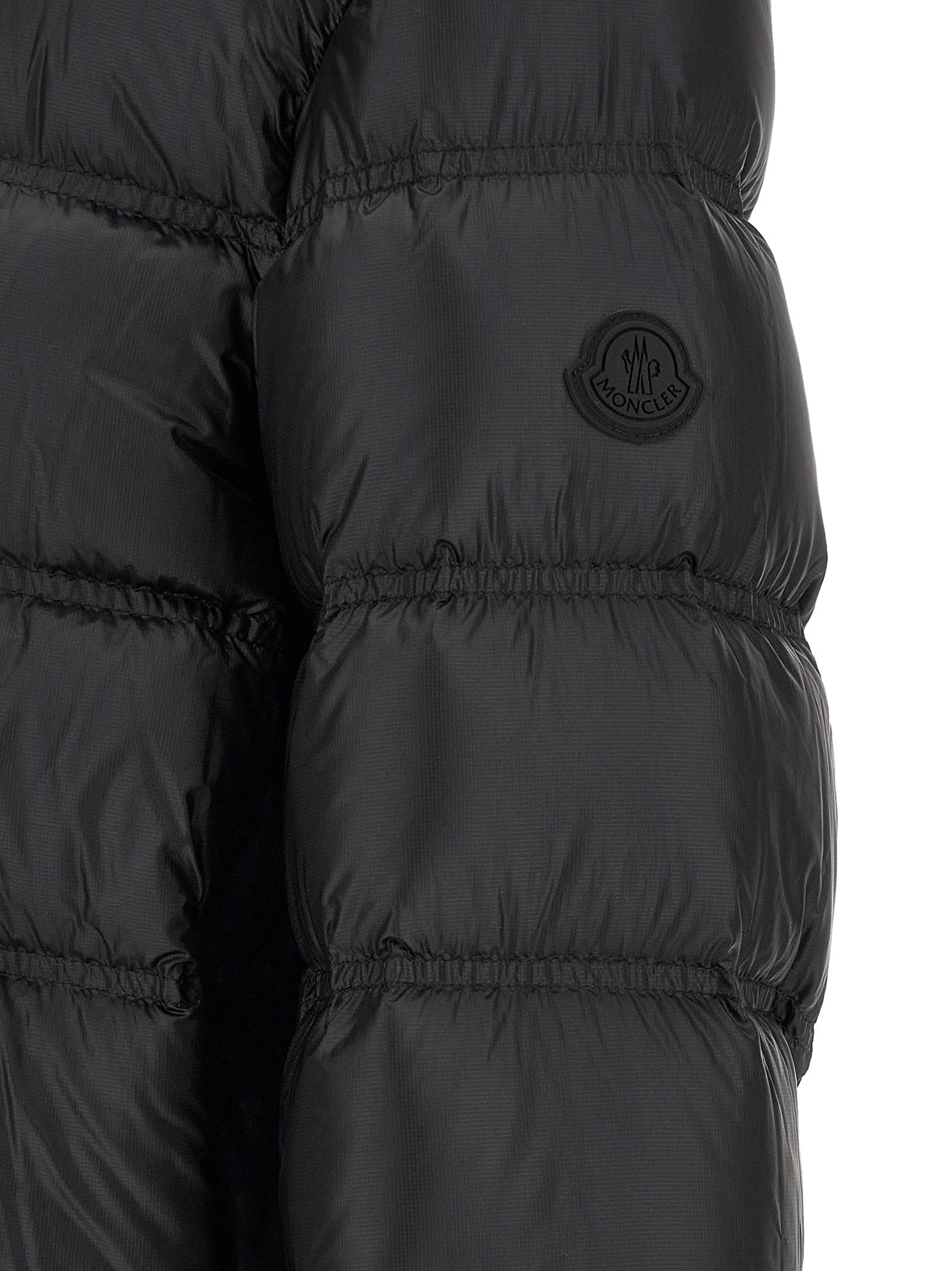 Moncler Black Polyamide Full-Length Jacket
