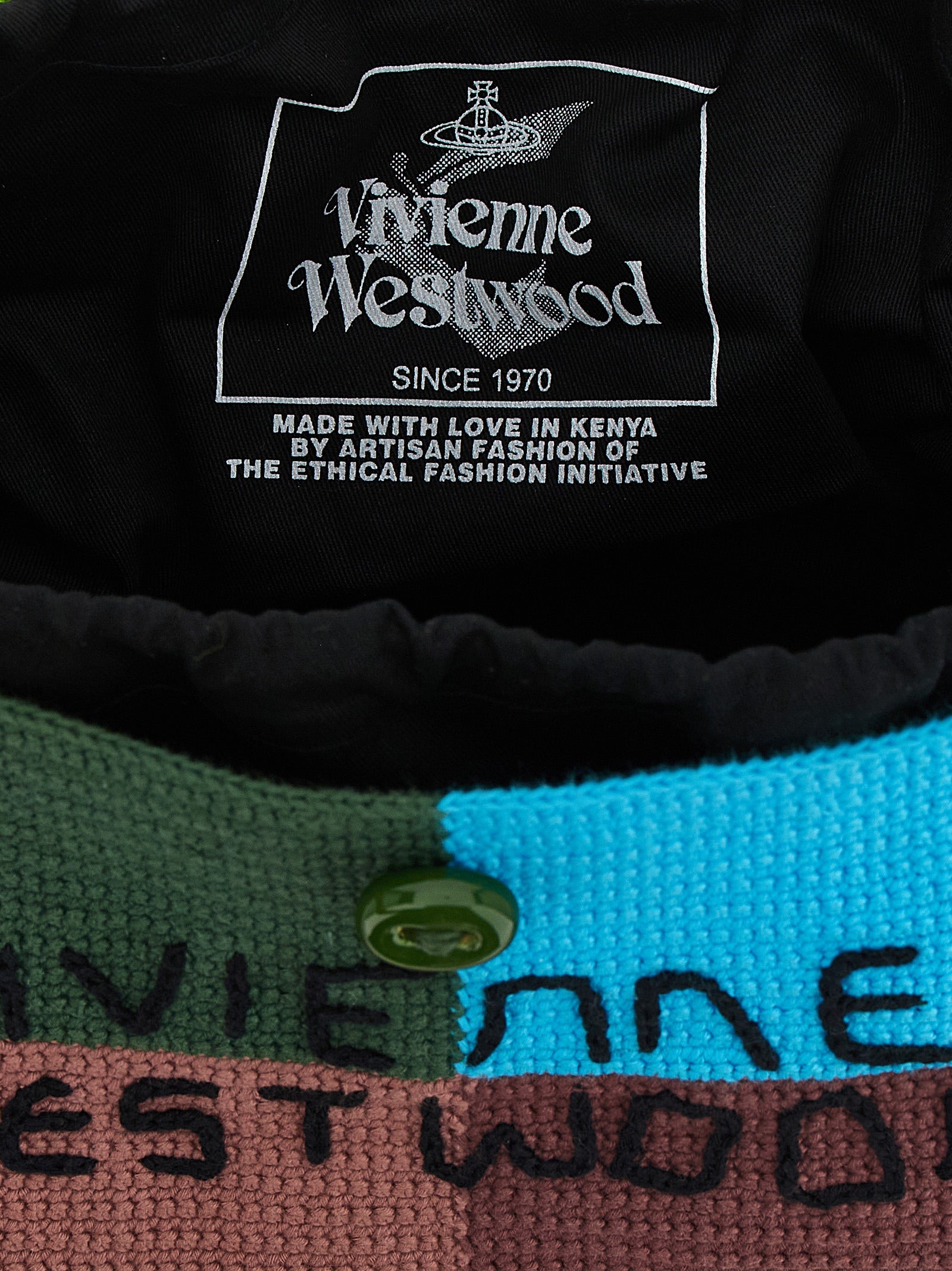 Vivienne Westwood Multicolor Cotton Shoulder Bag