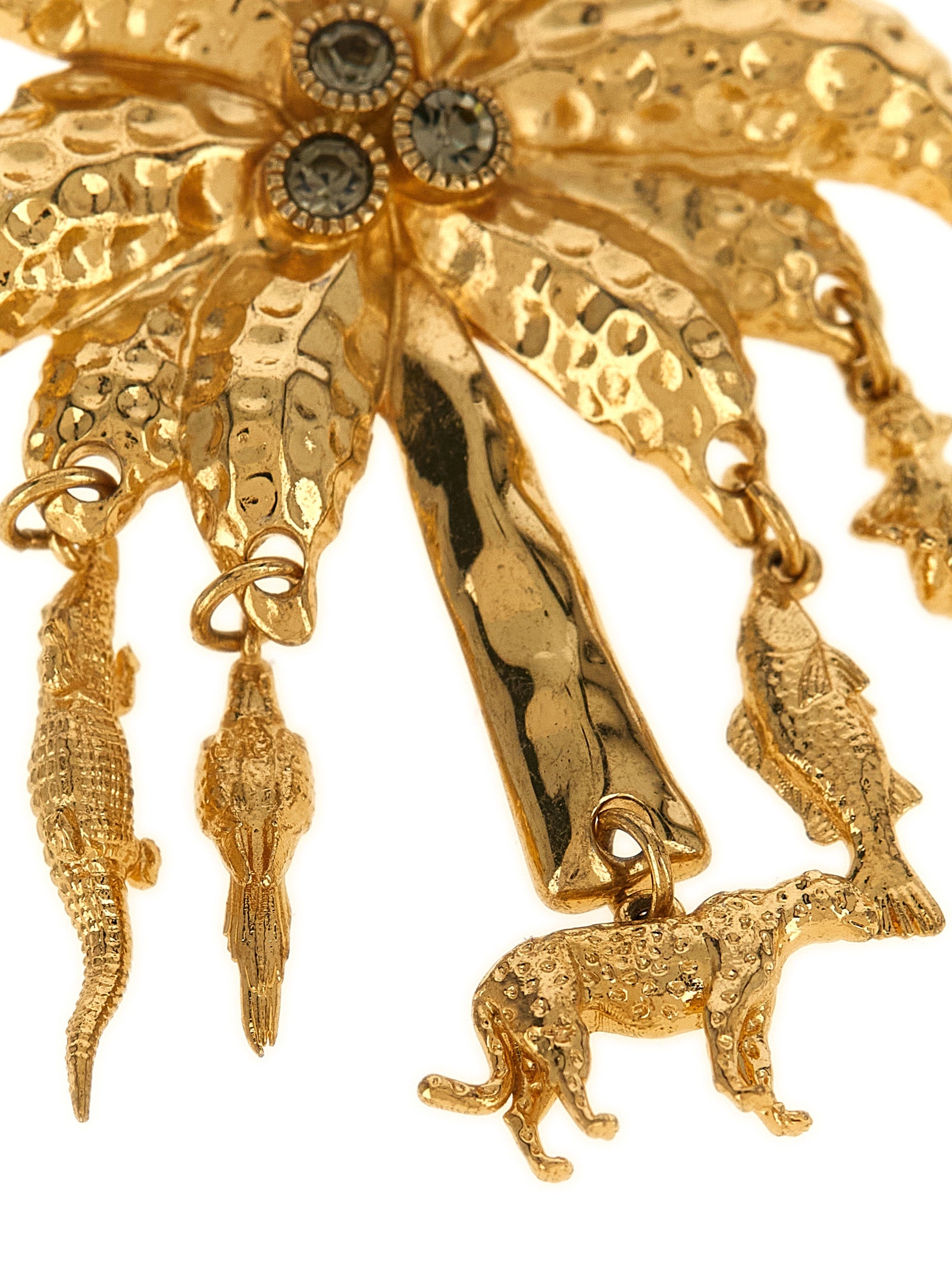 Jacquemus Gold Brass Earrings - Sculptural Elegance Redefined