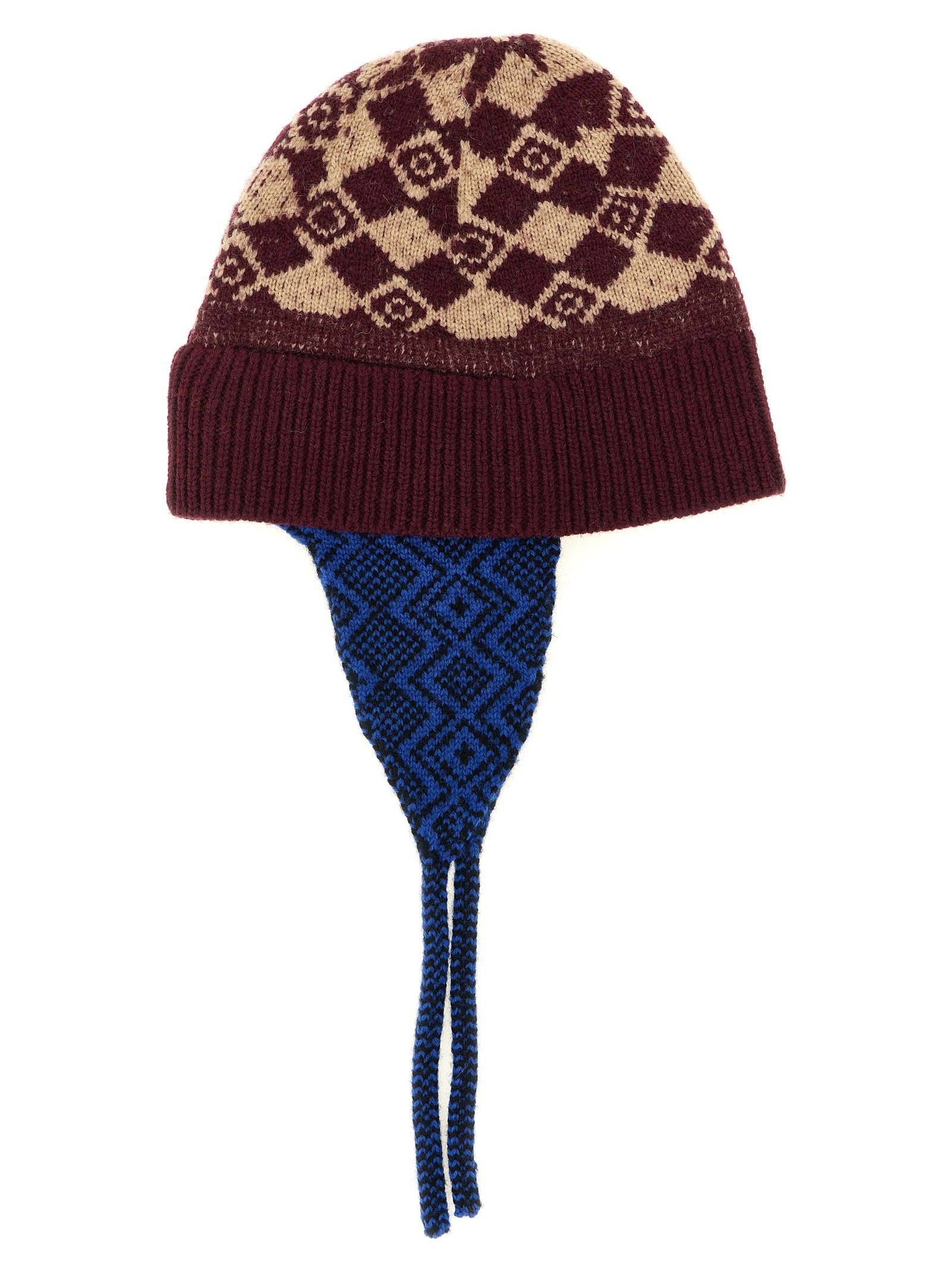Dries Van Noten Bordeaux Wool Ear Muffs - Exquisite Luxury Accessory