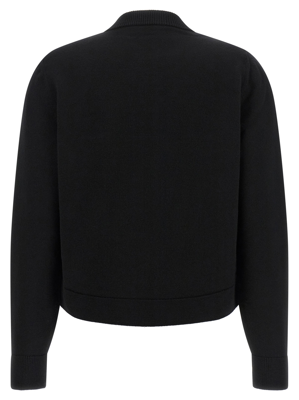 Elevate your style with the Moncler Black Polyester Cardigan, a luxurious hybrid of exquisite craftsmanship and modern elegance, perfect for the discerning individual.