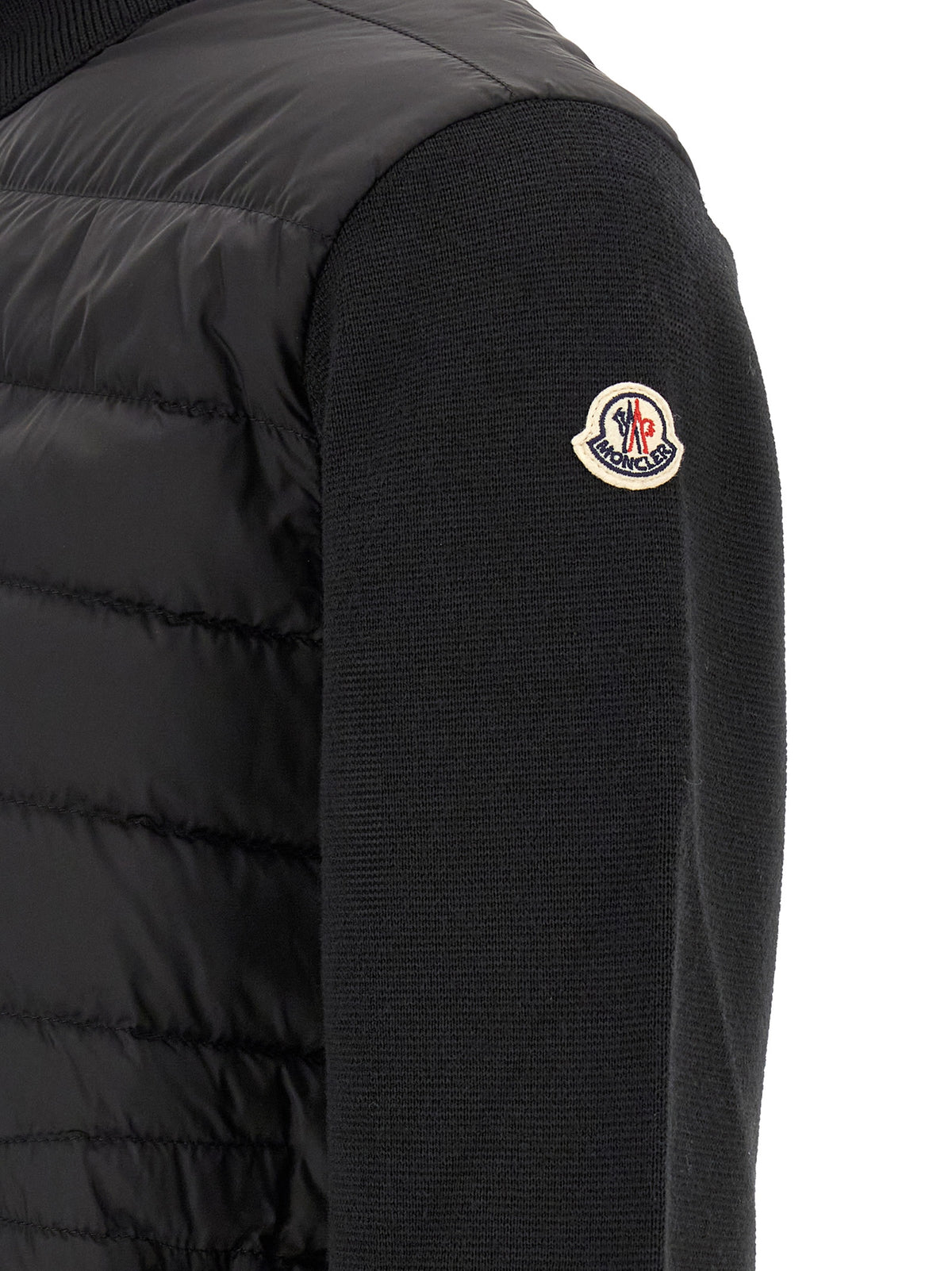 Moncler Black Polyamide Cardigan - Elevate Your Wardrobe