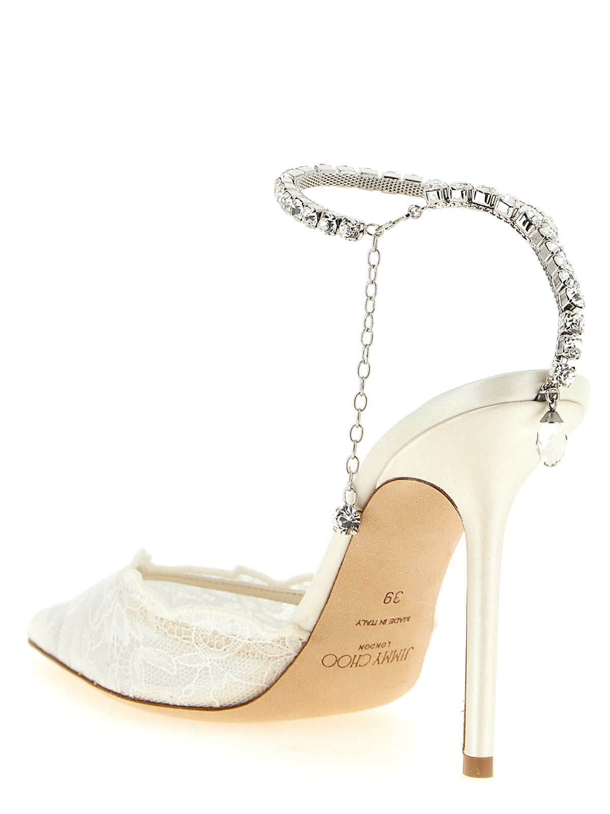 Jimmy Choo White Tencel High Heel Pumps - Exquisite Luxury Footwear