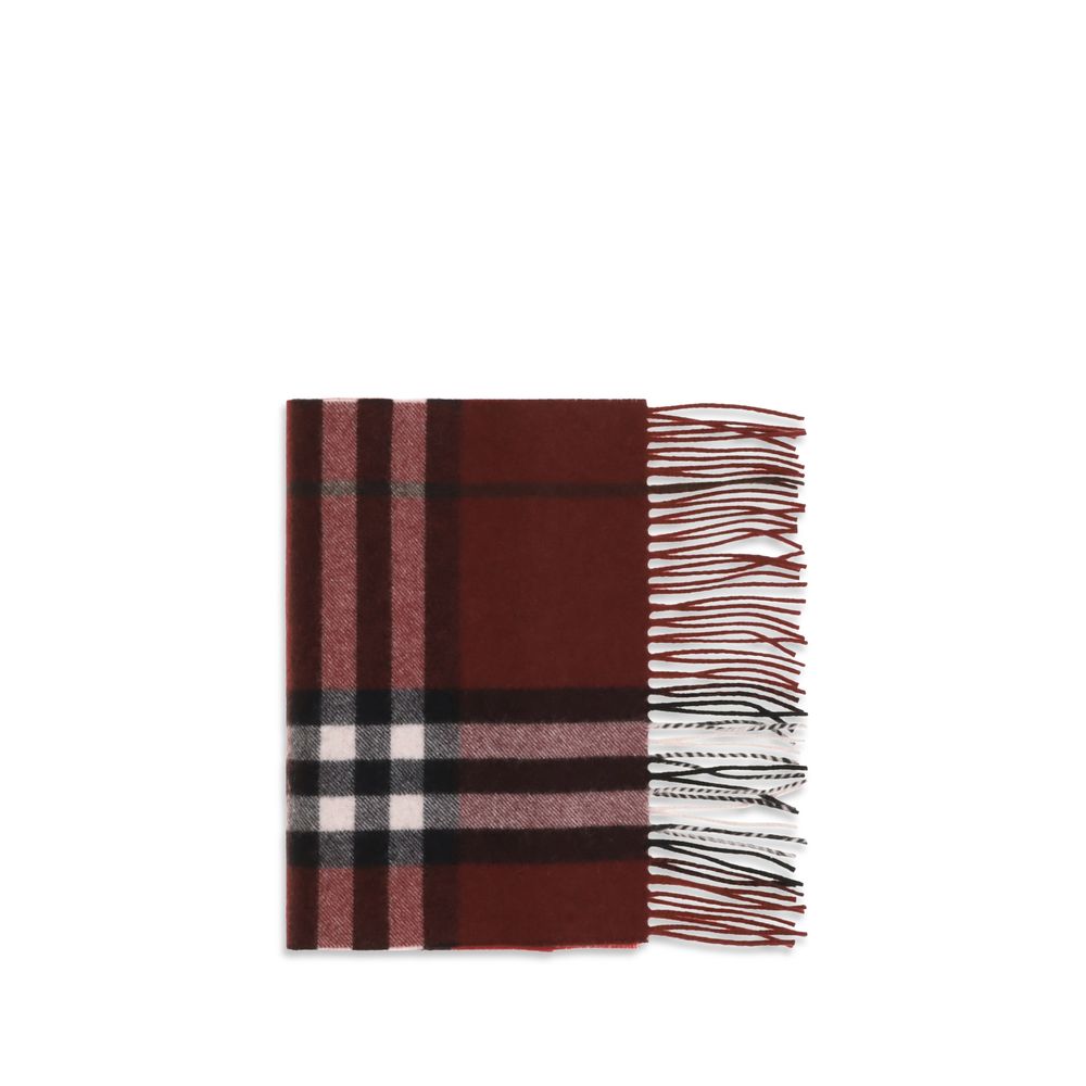 Burberry Bordeaux Cashmere Scarf - Luxurious Gradient Elegance
