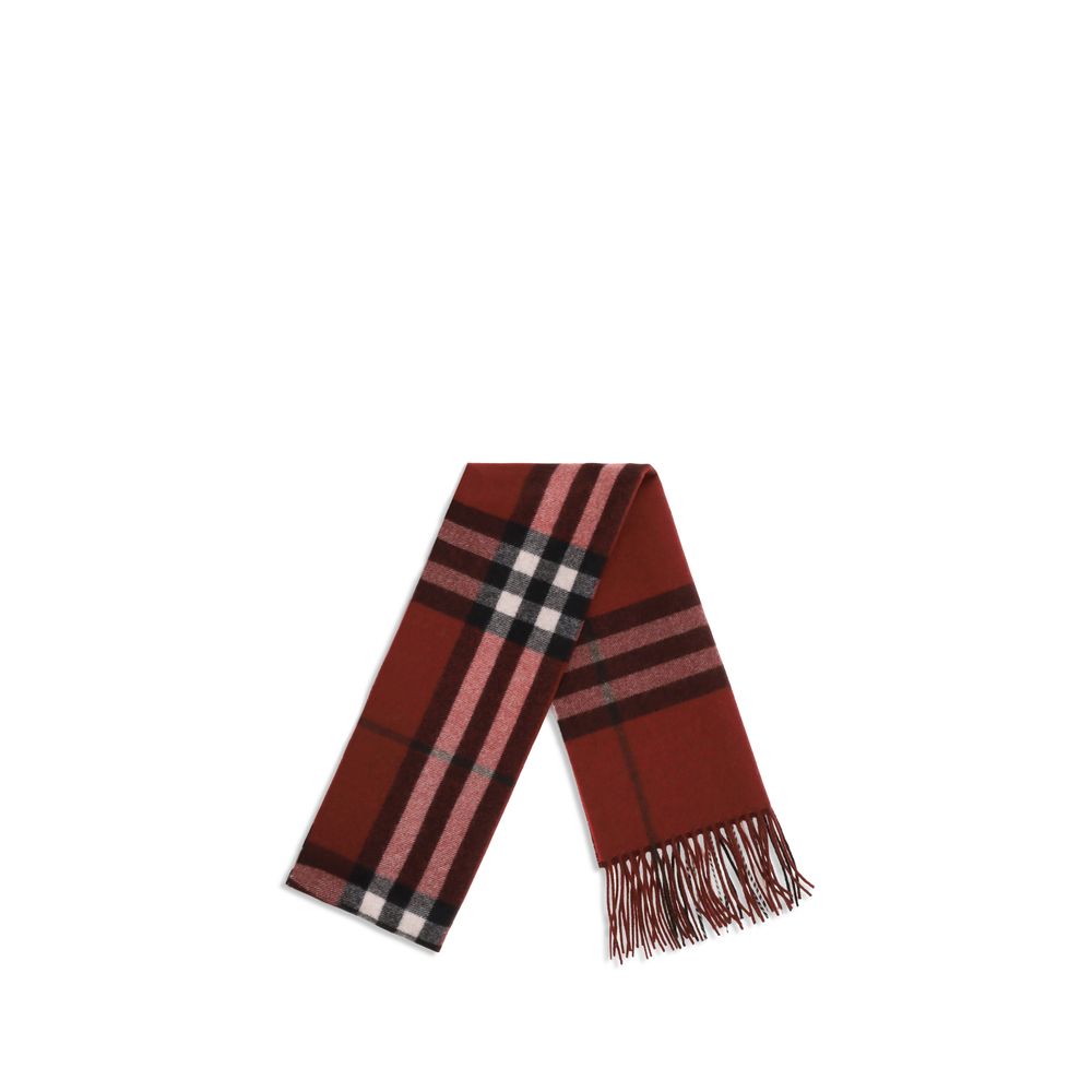 Burberry Bordeaux Cashmere Scarf - Luxurious Italian Craftsmanship