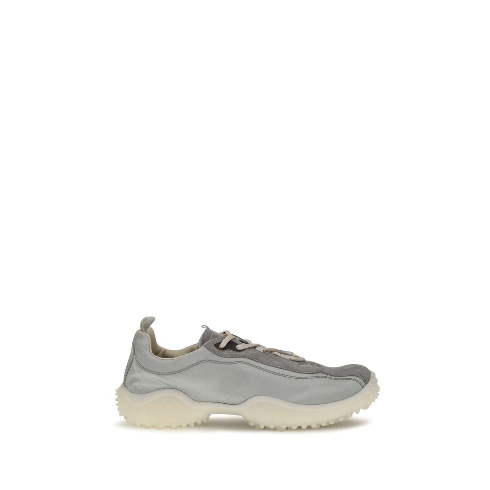 Miu Miu Gray Recycled Polyamide Chunky Sneakers - Sustainable Luxury
