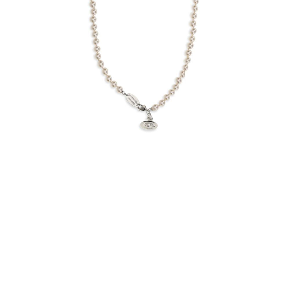 Vivienne Westwood Beige Brass Necklace - Timeless Luxury Elegance
