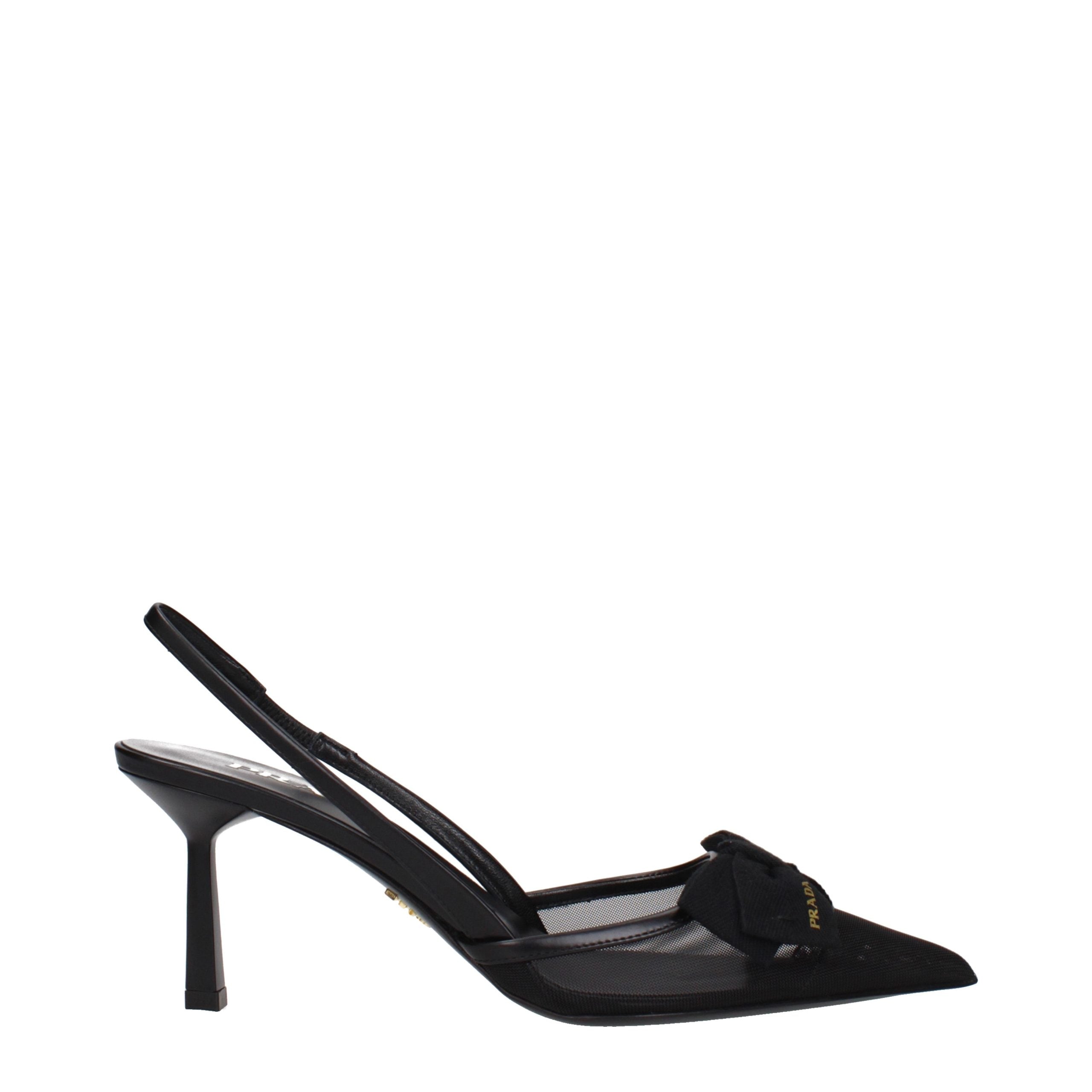 Elevate your elegance with Prada Black Fibres High Heel Pumps, a masterpiece of luxury craftsmanship that redefines sophistication for every occasion.
