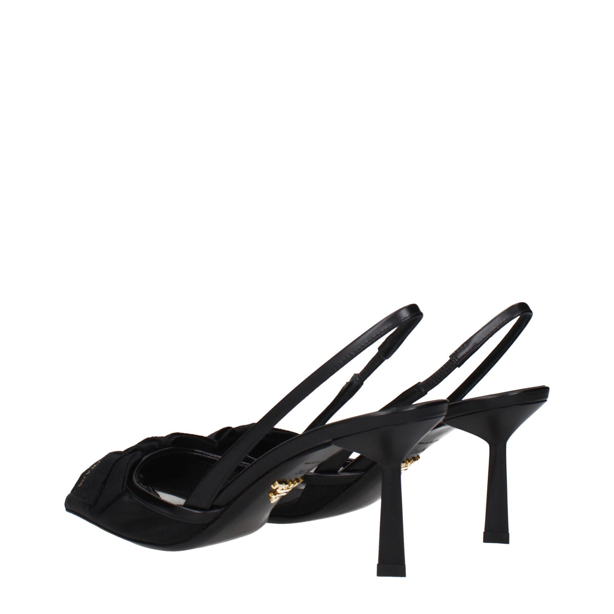 Indulge in the exquisite Prada Black Fibres High Heel Pumps, a timeless embodiment of elegance and sophistication, perfect for elevating any refined wardrobe.