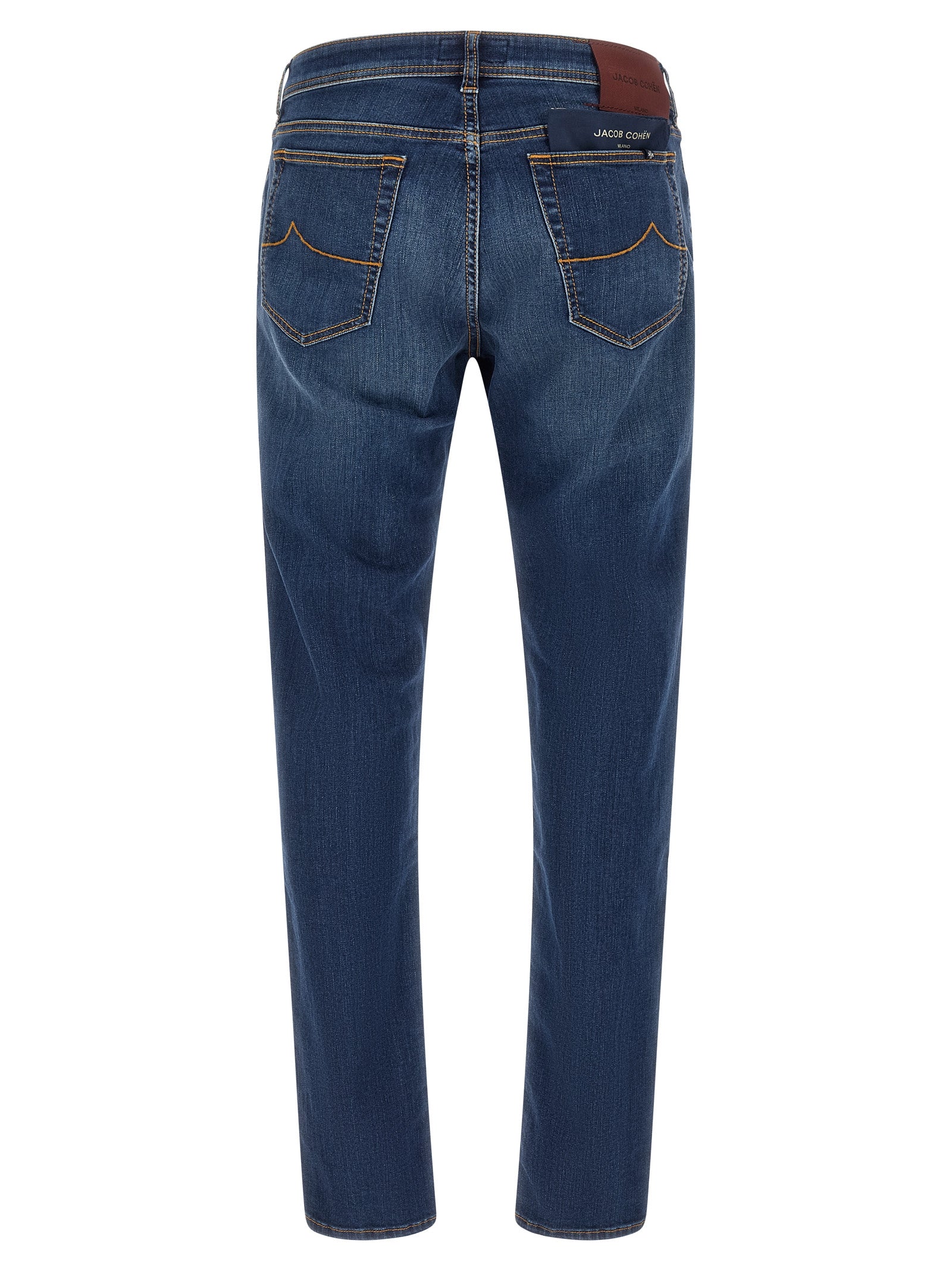 Jacob Cohen Blue Cotton Straight-Leg Jeans - Timeless Luxury