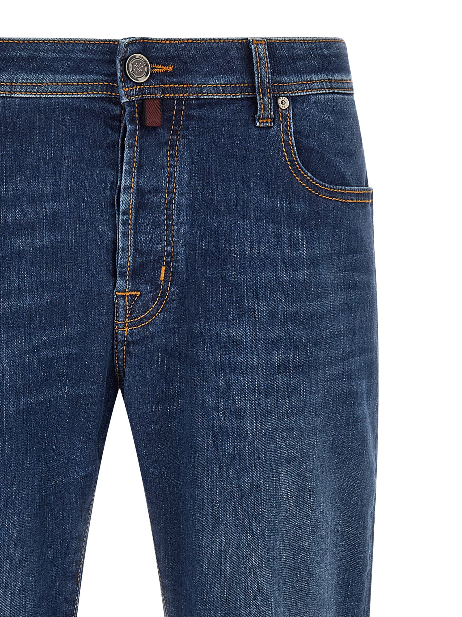 Jacob Cohen Blue Cotton Straight-Leg Jeans - Timeless Luxury Style