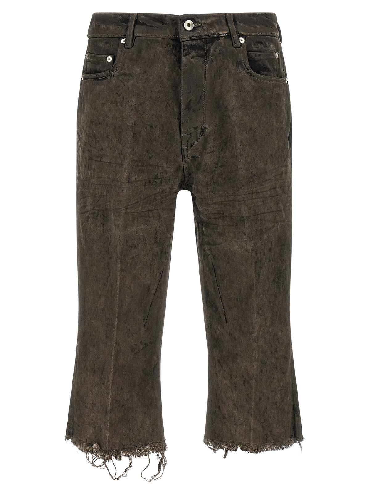 Rick Owens Gray Cotton Bermuda Shorts - Avant-Garde Luxury Fashion