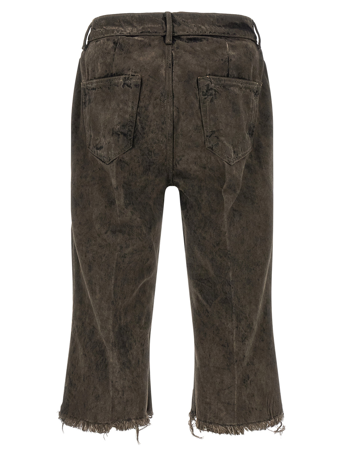 Rick Owens Gray Cotton Bermuda Shorts - Avant-Garde Luxury