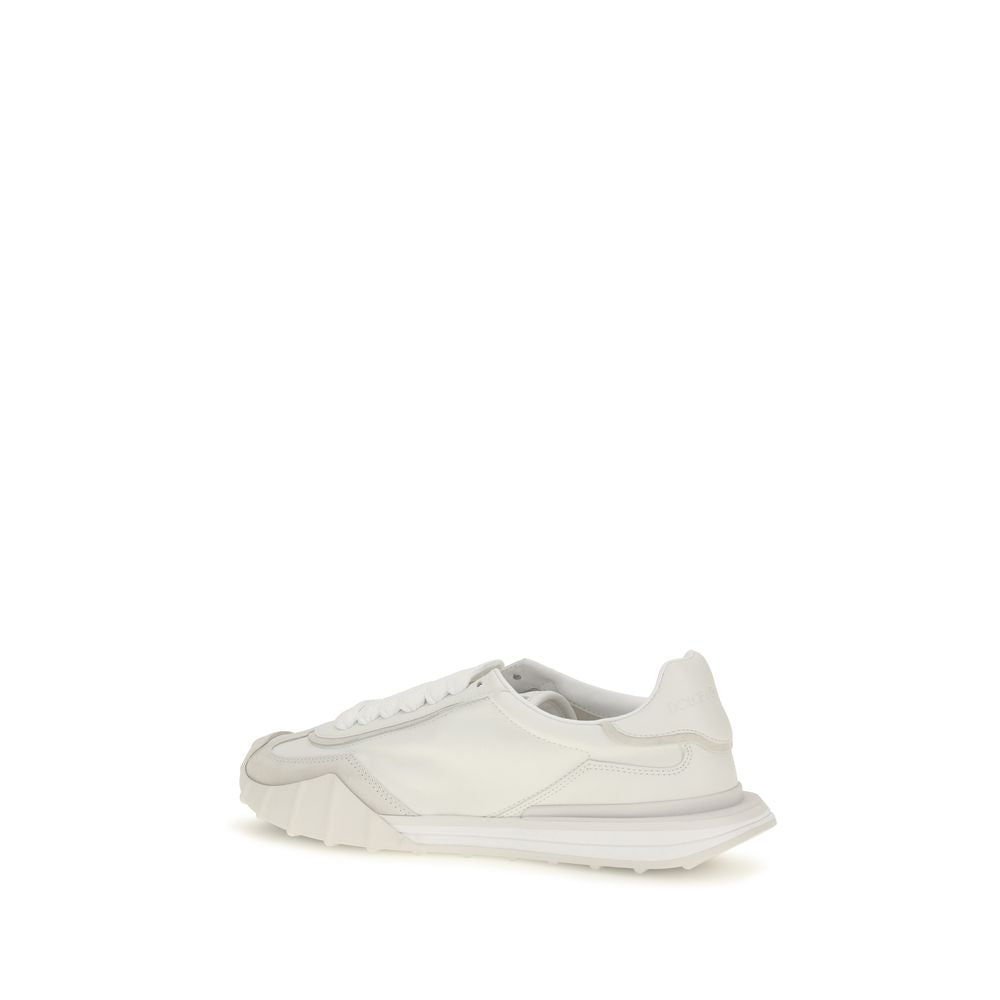 Elevate your style with Dolce & Gabbana's White Calf Leather Bos Taurus Athletic Sneakers, where exquisite craftsmanship meets contemporary luxury for the discerning individual.