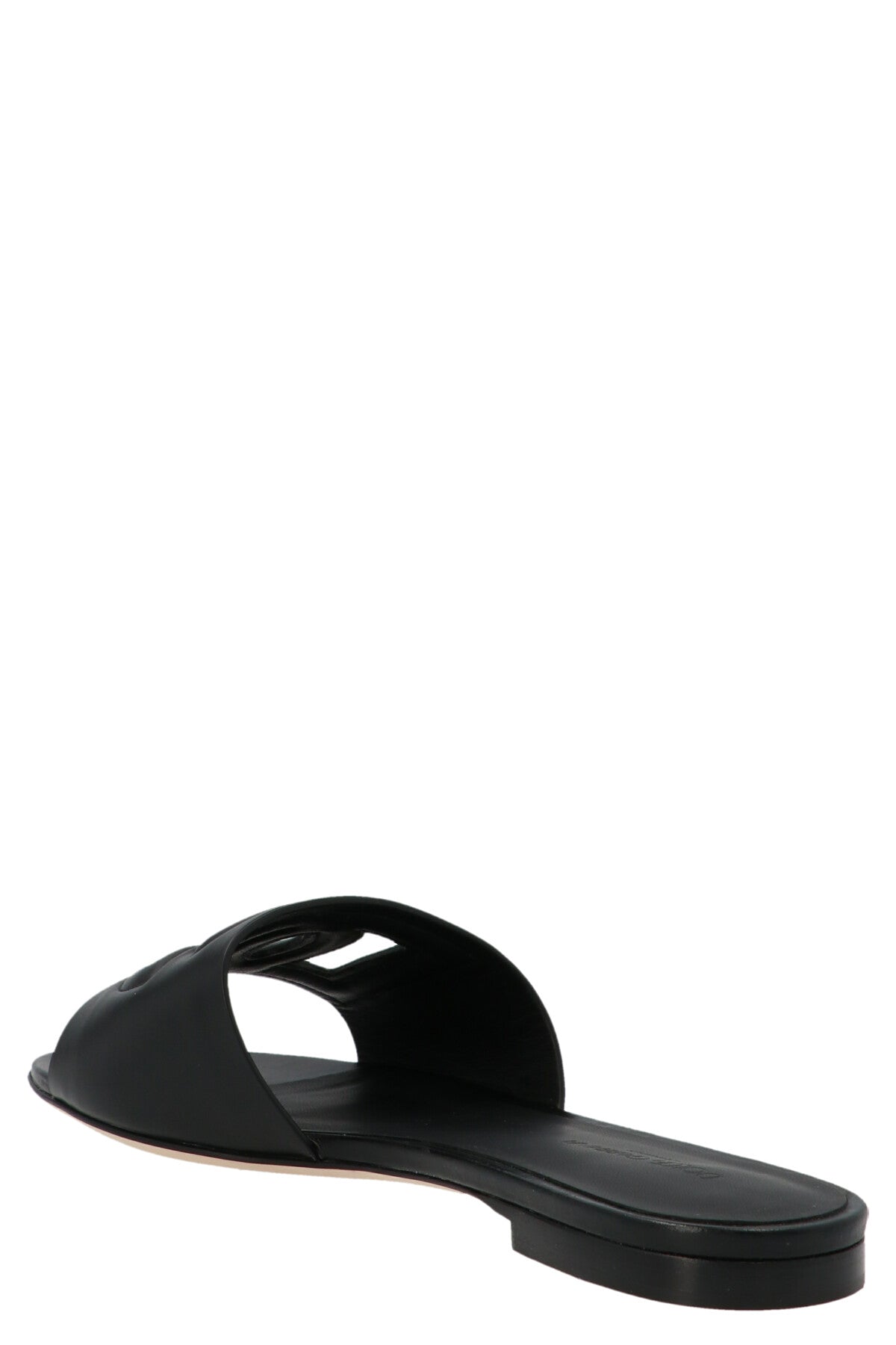 Dolce & Gabbana Black Calfskin Slides - Timeless Luxury Footwear
