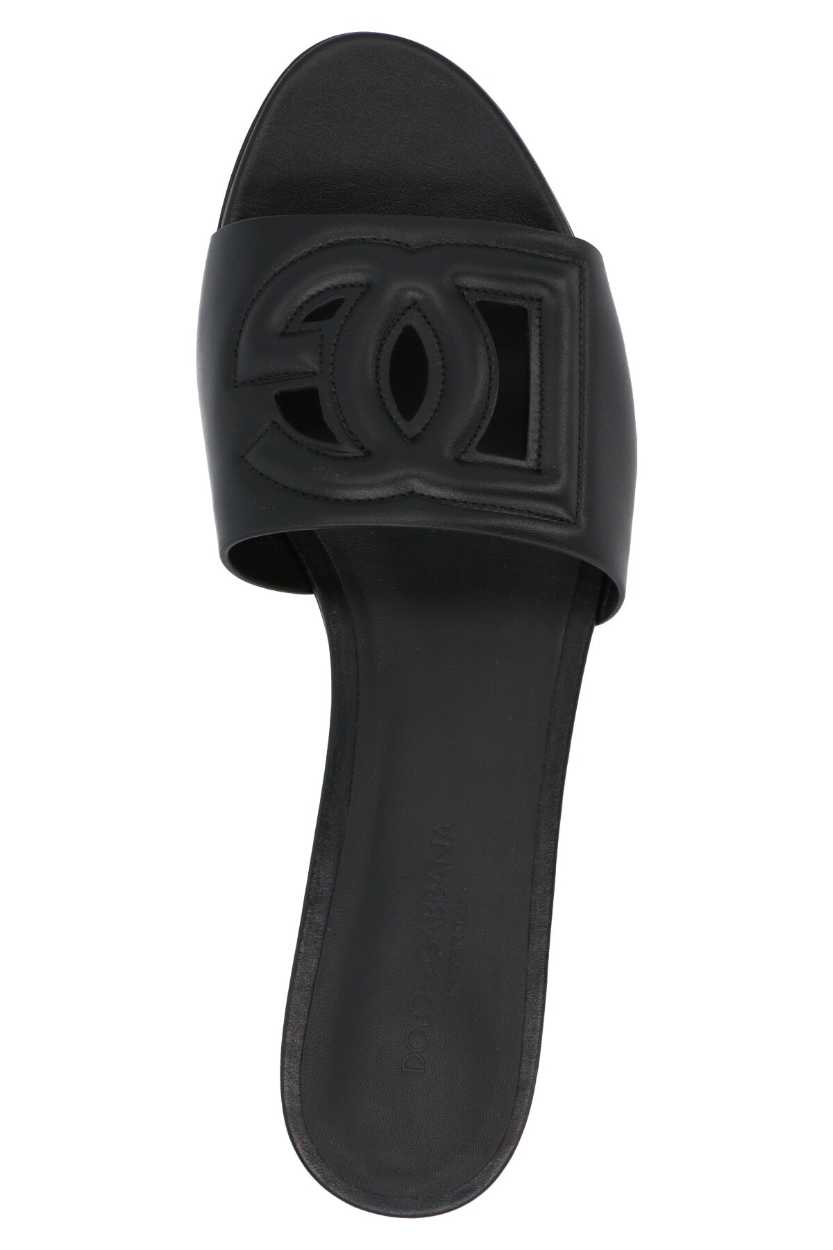 Dolce & Gabbana Black Calfskin Slides - Timeless Luxury Footwear