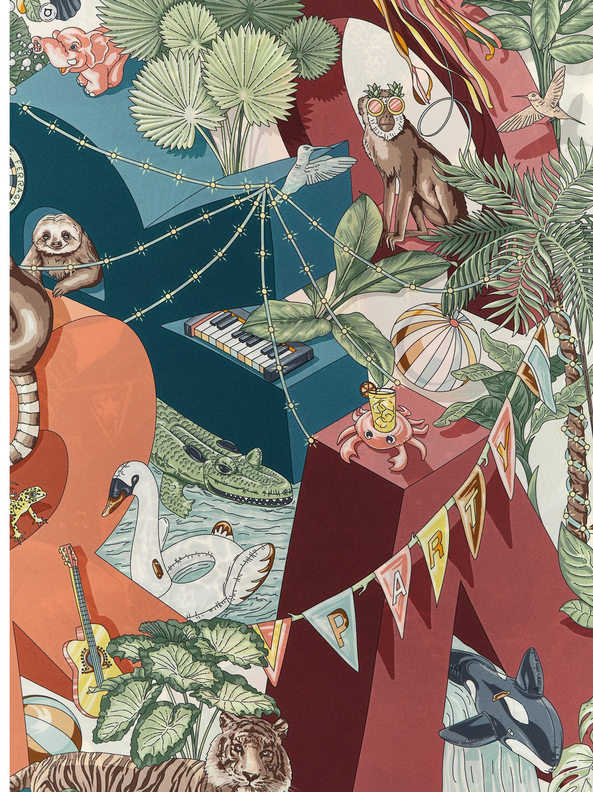 Indulge in the exquisite artistry of the Ferragamo Multicolor Silk Scarf, where luxurious silk meets vibrant prints, embodying Italian elegance for the discerning connoisseur.