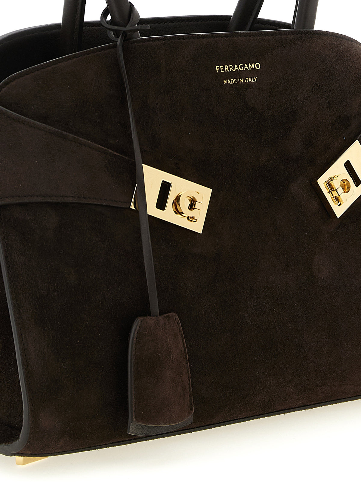 Ferragamo Brown Goatskin Handbag - Exquisite Italian Luxury