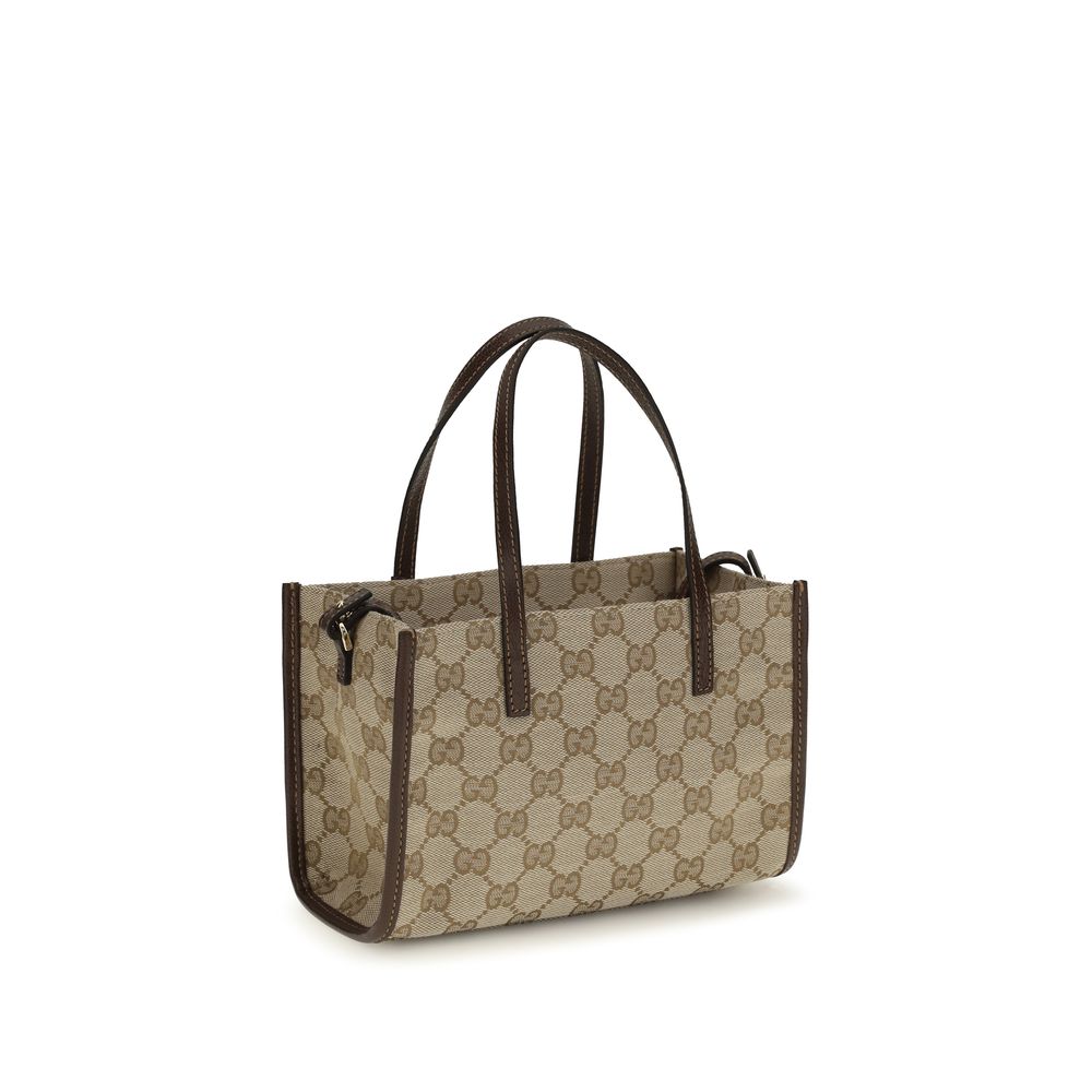 Gucci Beige Cotton Shoulder Bag - Luxury Handcrafted Elegance