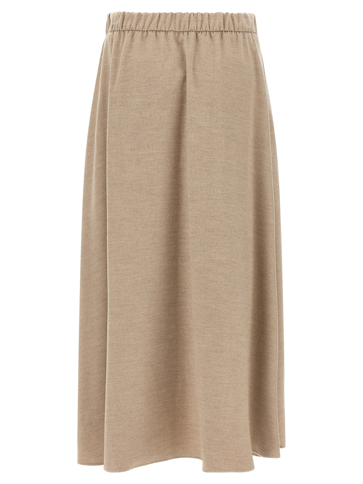 Experience the exquisite allure of the Herno Beige Polyester Midi Skirt, a luxurious blend of elegance and comfort, perfect for the discerning individual who appreciates timeless sophistication.