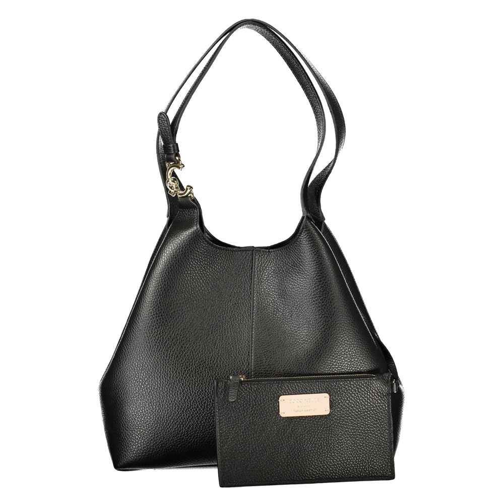 Discover the Coccinelle Nero Leather Handbag, a timeless blend of Italian craftsmanship and luxurious design, perfect for elevating any sophisticated ensemble.