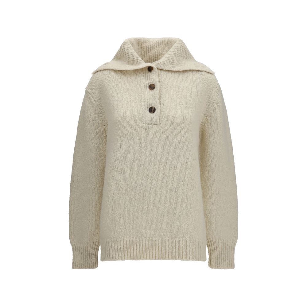 Discover the Malo Beige Cashmere Sweatshirt, a luxurious blend of cashmere and merino wool, crafted for timeless elegance and effortless sophistication.