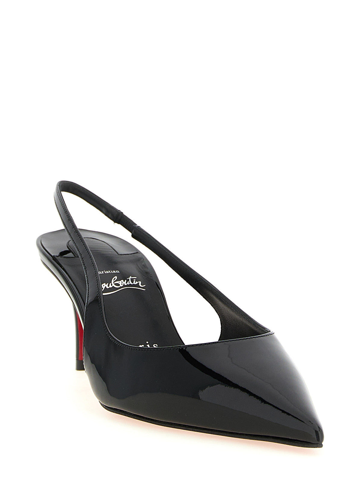 Christian Louboutin Black Calfskin Mid Heel Pumps - Timeless Elegance