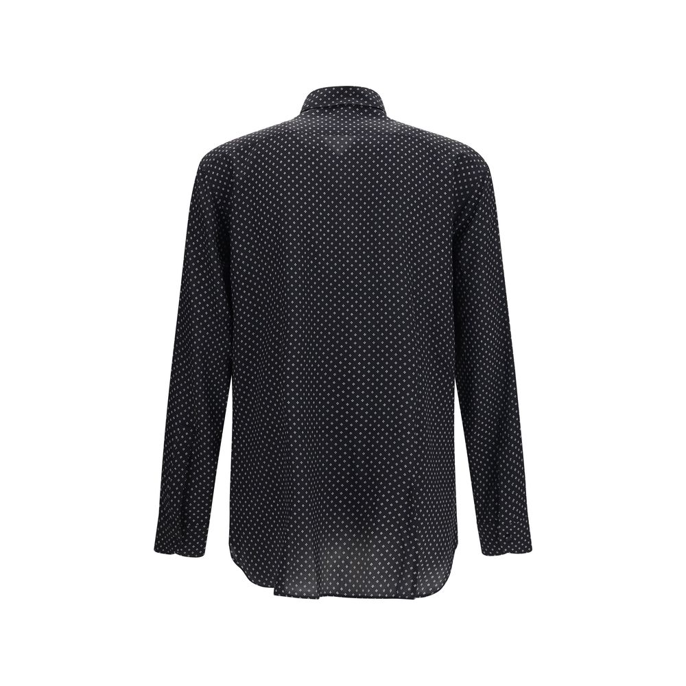 Tom Ford Black Silk Pattern Shirt - Luxurious Elegance Redefined