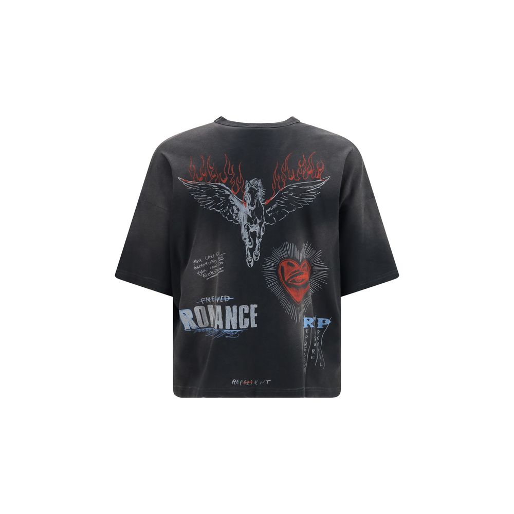 Indulge in the Heavier Than The Heavens long-sleeve T-shirt by Represent, a luxurious blend of cotton and hemp, exuding timeless sophistication and rock-inspired elegance.