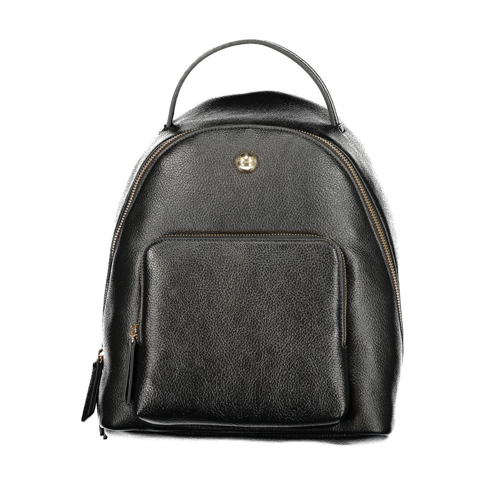 Elevate your style with the Twinset Black Polyethylene Backpack, a perfect blend of sophistication and practicality, designed for those who appreciate luxury in every detail.