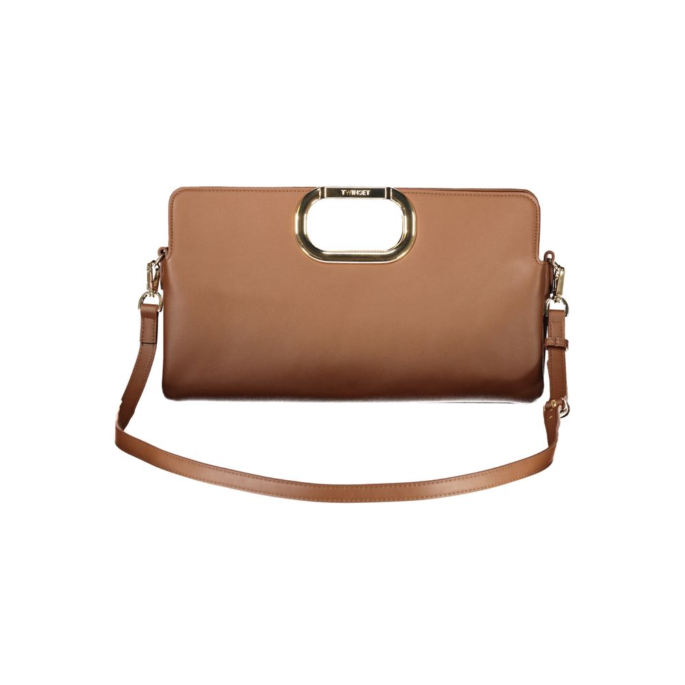 Indulge in the elegance of the Twinset Brown Polyethylene Handbag, a testament to sophisticated craftsmanship and timeless luxury, perfect for the discerning individual.