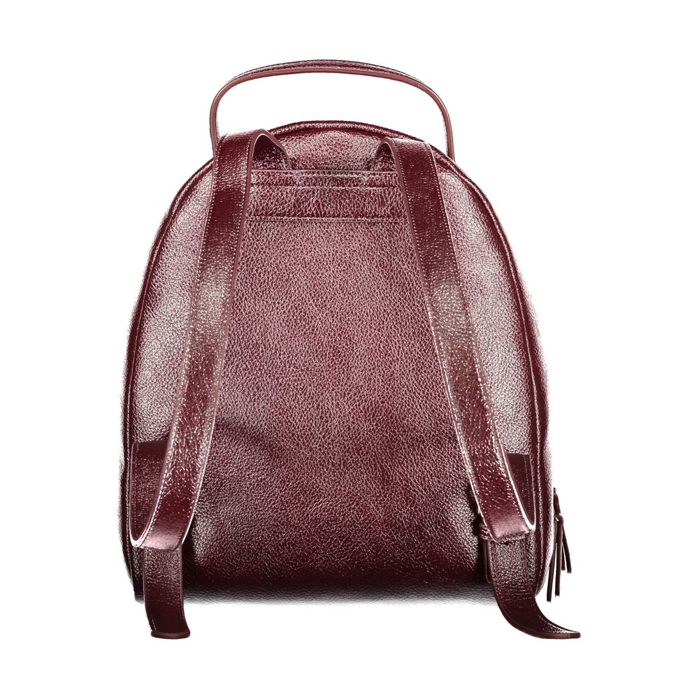 Elevate your style with the Twinset Red Polyethylene Backpack, a blend of luxurious design and functional elegance, perfect for the discerning individual.