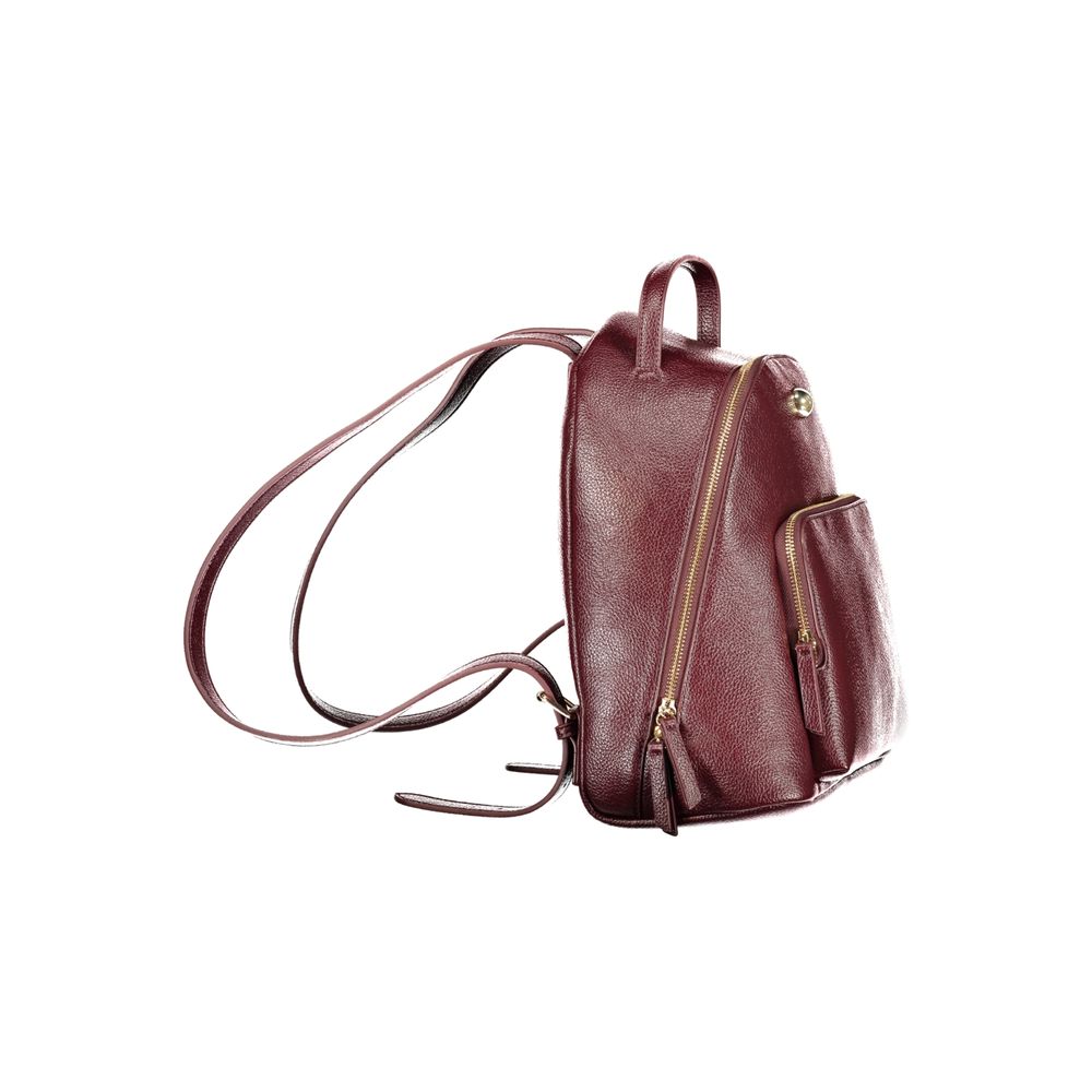 Elevate your style with the Twinset Red Polyethylene Backpack, a fusion of luxurious design and functional elegance, perfect for the discerning individual.