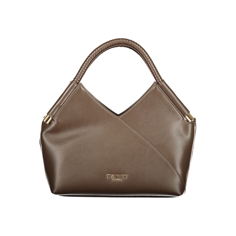 Twinset Brown Polyethylene Handbag - Exquisite Luxury Tote