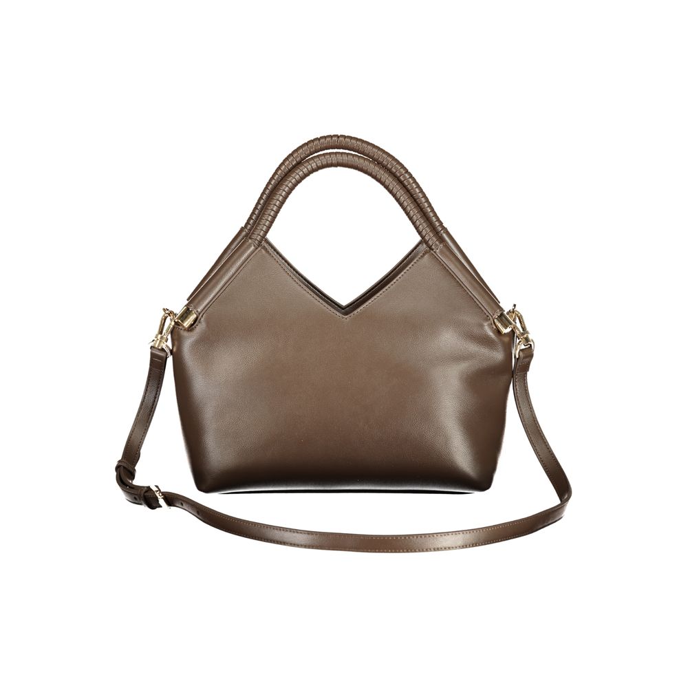 Indulge in the Twinset Brown Polyethylene Handbag, a symbol of sophistication featuring exquisite craftsmanship, perfect for those who appreciate timeless elegance.