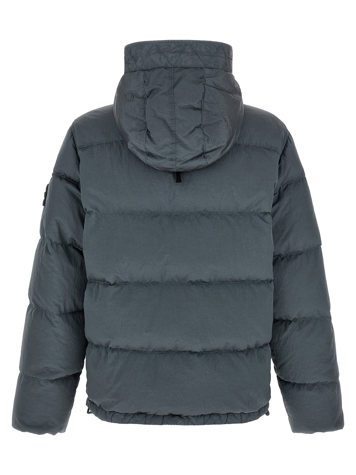 Stone Island Gray Polyamide Full-Length Jacket - Luxury Redefined