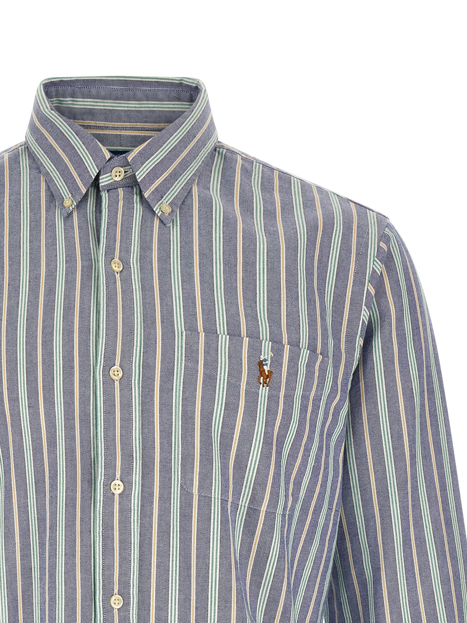 Experience the timeless elegance of Polo Ralph Lauren's Multicolor Cotton Blouse, a masterpiece of craftsmanship that embodies luxury and sophistication for the discerning individual.