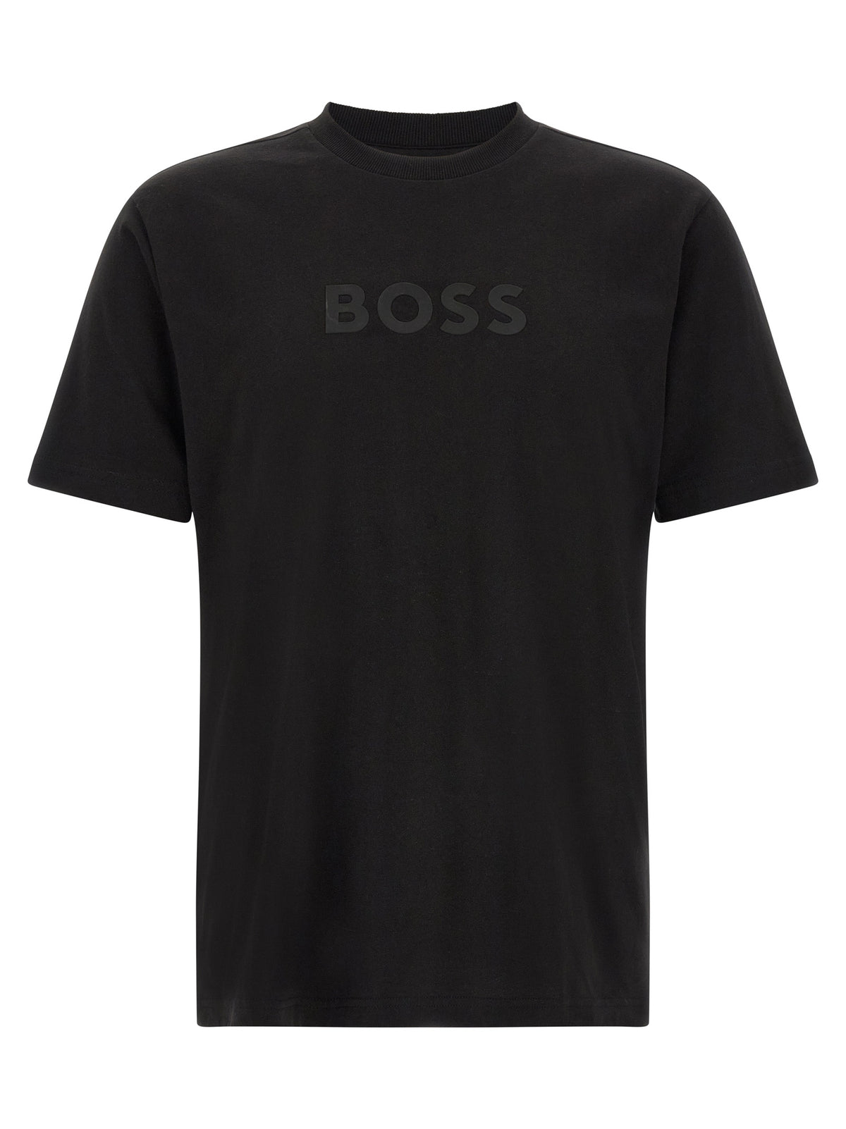 Elevate your wardrobe with the Hugo Boss Black Cotton T-Shirt, a testament to modern luxury and refined craftsmanship, perfect for the discerning individual.