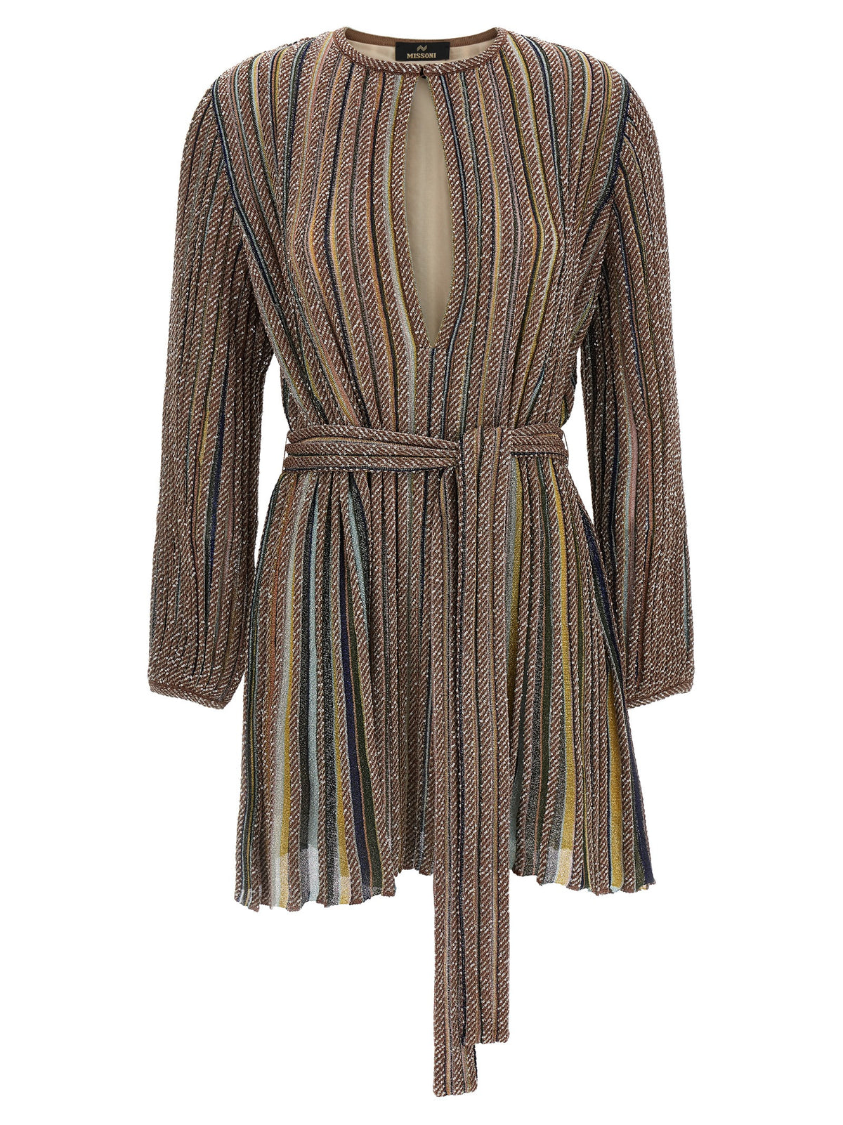 Discover the Missoni Multicolor Viscose Short Dress, a masterpiece of Italian craftsmanship, blending luxurious materials with bold elegance for unforgettable moments.