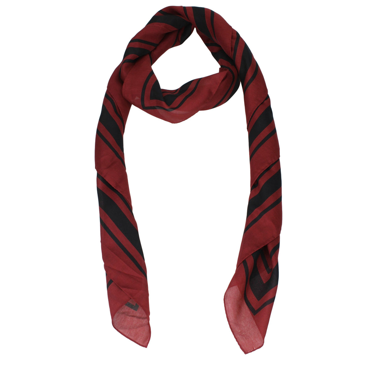 Burberry Red Cotton Foulard - Exquisite Luxury Accessory