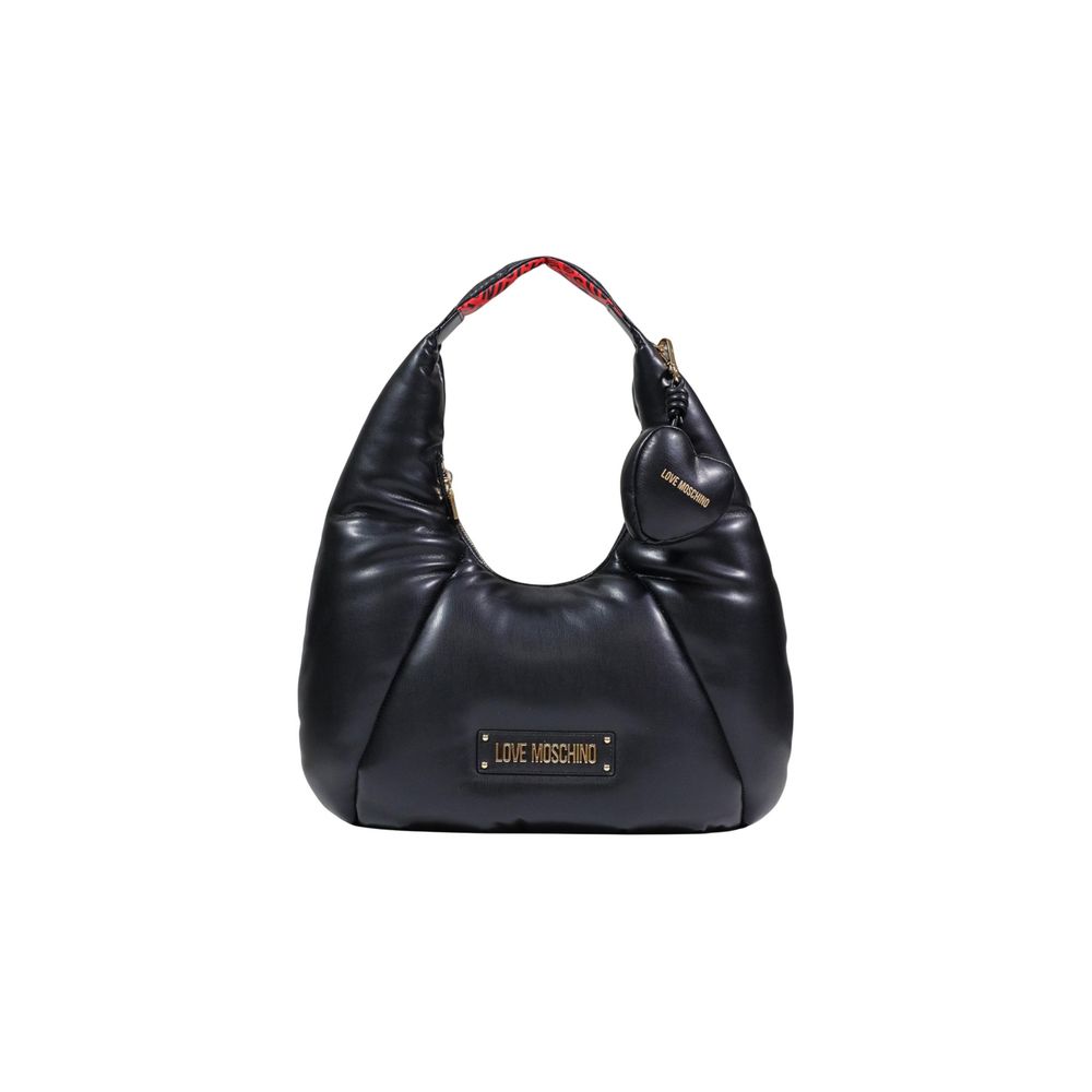 Elevate your style with the Love Moschino Bicolor Polyethylene Handbag, a perfect blend of elegance and functionality, crafted for the discerning individual.