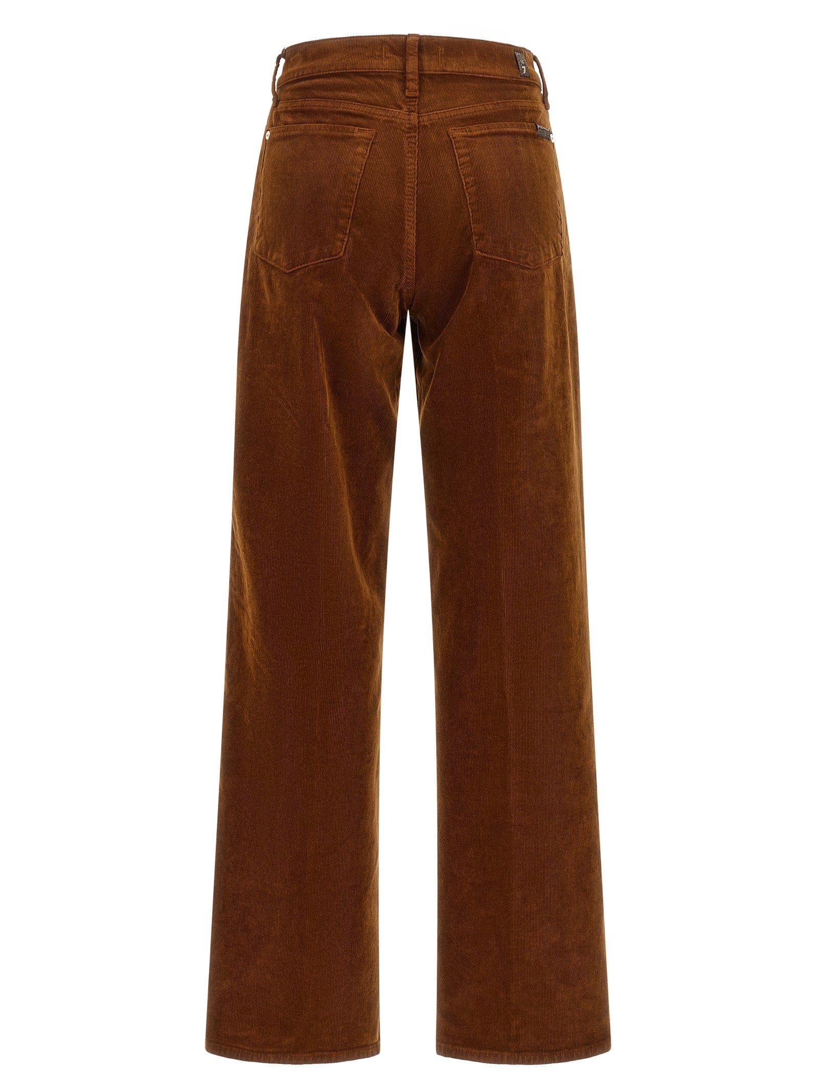 7 For All Mankind Brown Cotton Casual Pants